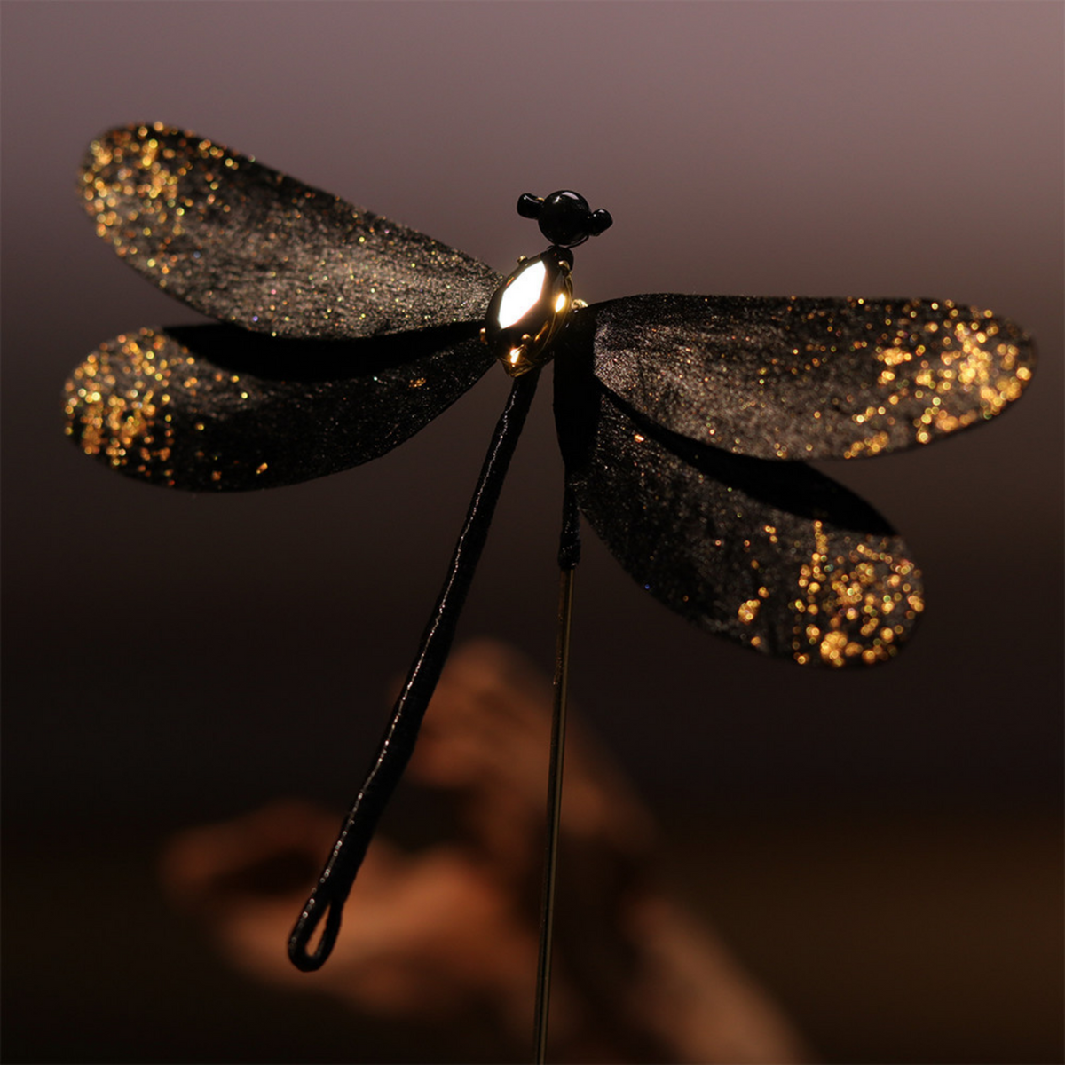 Handmade Dragonfly Brooch & Hairpiece – Silk Thread Ronghua Jewelry Inspired by Dragonflies, Nature & Summer Light