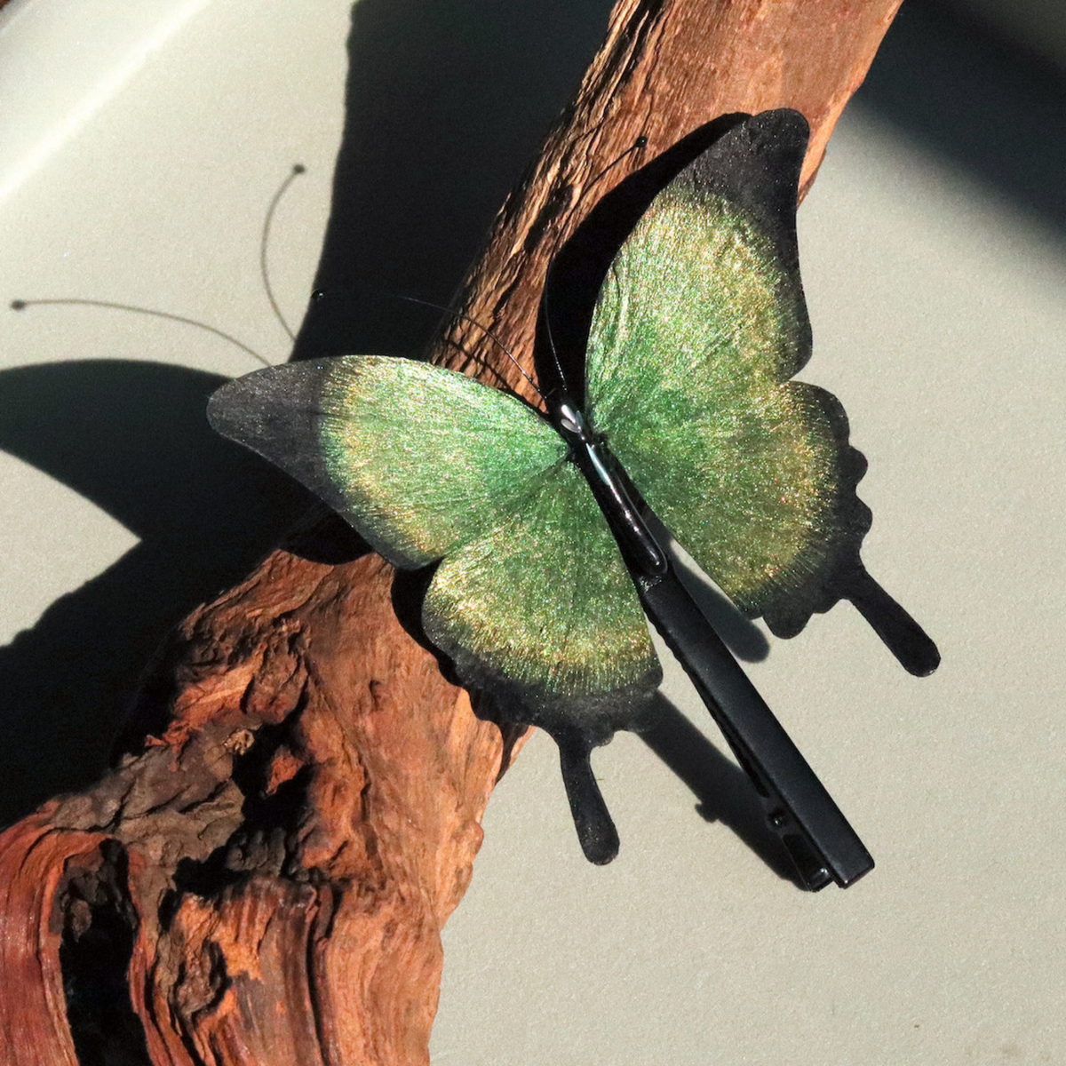 Handmade Butterfly Wing Brooch & Hairpiece – Silk Thread Ronghua Jewelry Inspired by Butterflies in Nature, Artisan Wearable Art & Meaningful Gift