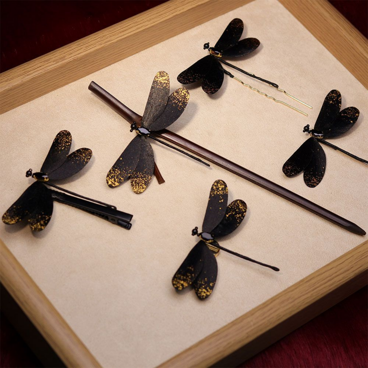 Handmade Dragonfly Brooch & Hairpiece – Silk Thread Ronghua Jewelry Inspired by Dragonflies, Nature & Summer Light