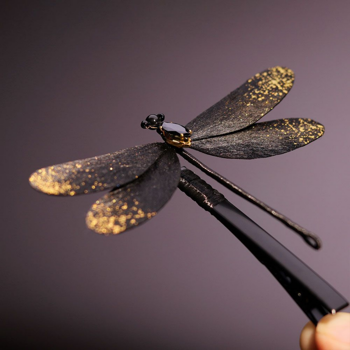 Handmade Dragonfly Brooch & Hairpiece – Silk Thread Ronghua Jewelry Inspired by Dragonflies, Nature & Summer Light