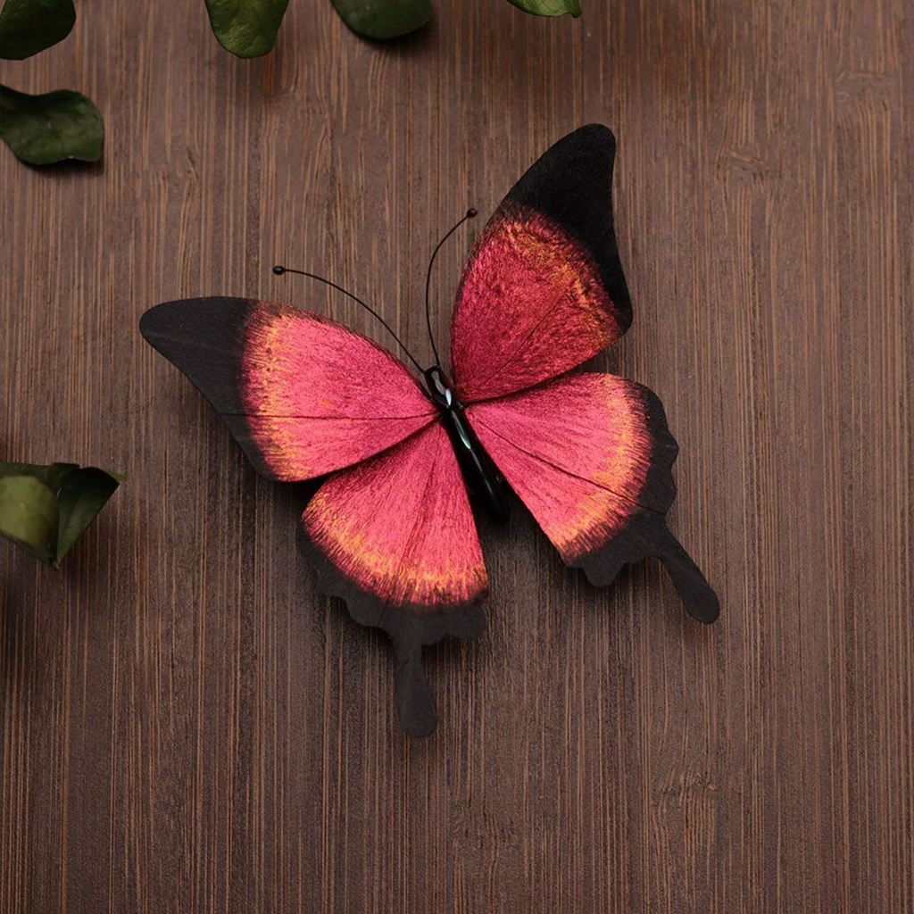 Handmade Butterfly Wing Brooch & Hairpiece – Silk Thread Ronghua Jewelry Inspired by Butterflies in Nature, Artisan Wearable Art & Meaningful Gift
