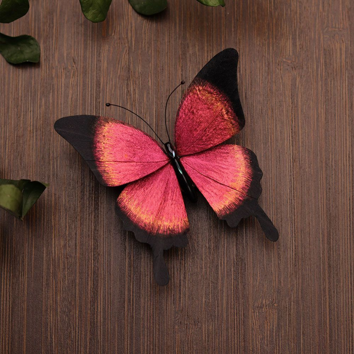 Handmade Butterfly Wing Brooch & Hairpiece – Silk Thread Ronghua Jewelry Inspired by Butterflies in Nature, Artisan Wearable Art & Meaningful Gift