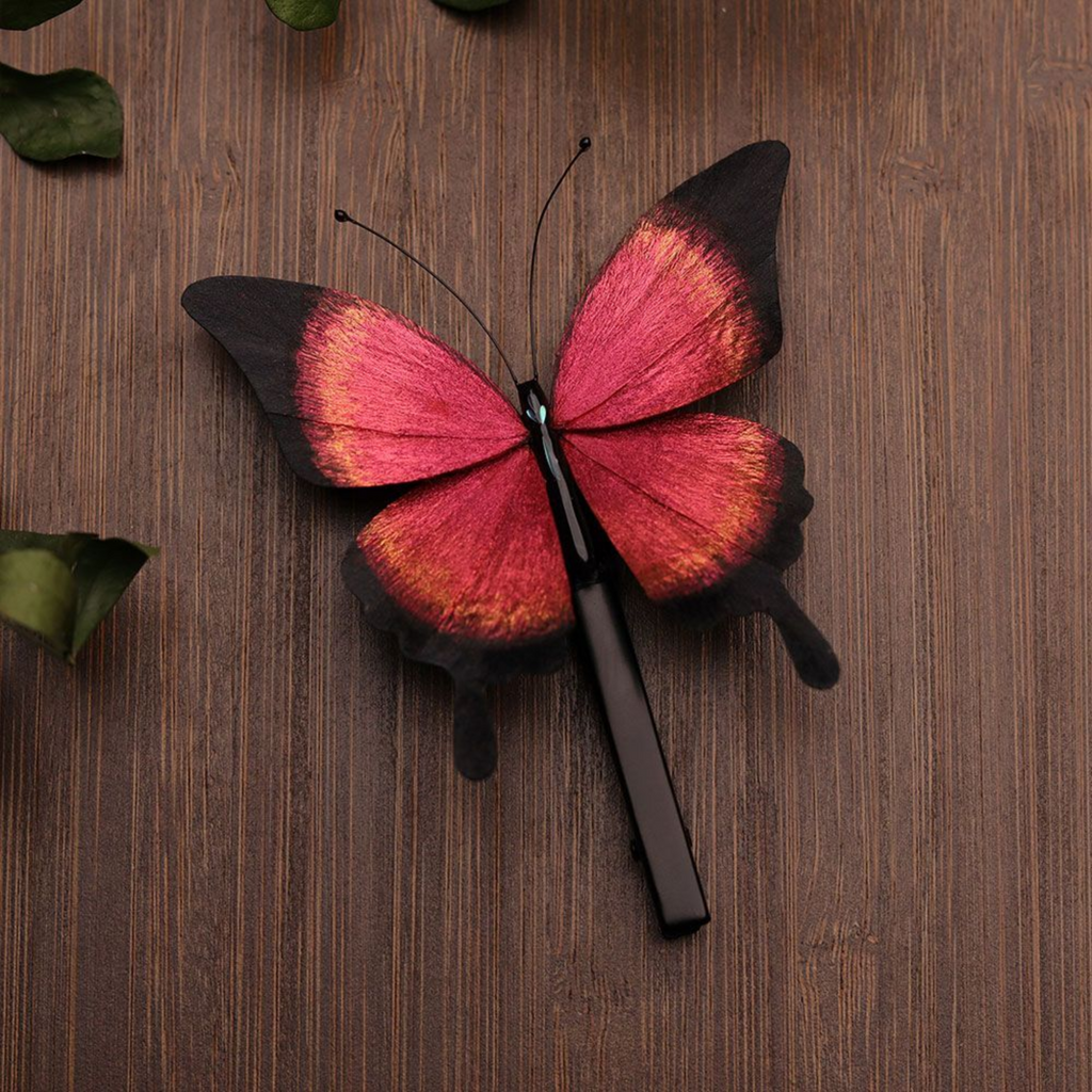 Handmade Butterfly Wing Brooch & Hairpiece – Silk Thread Ronghua Jewelry Inspired by Butterflies in Nature, Artisan Wearable Art & Meaningful Gift