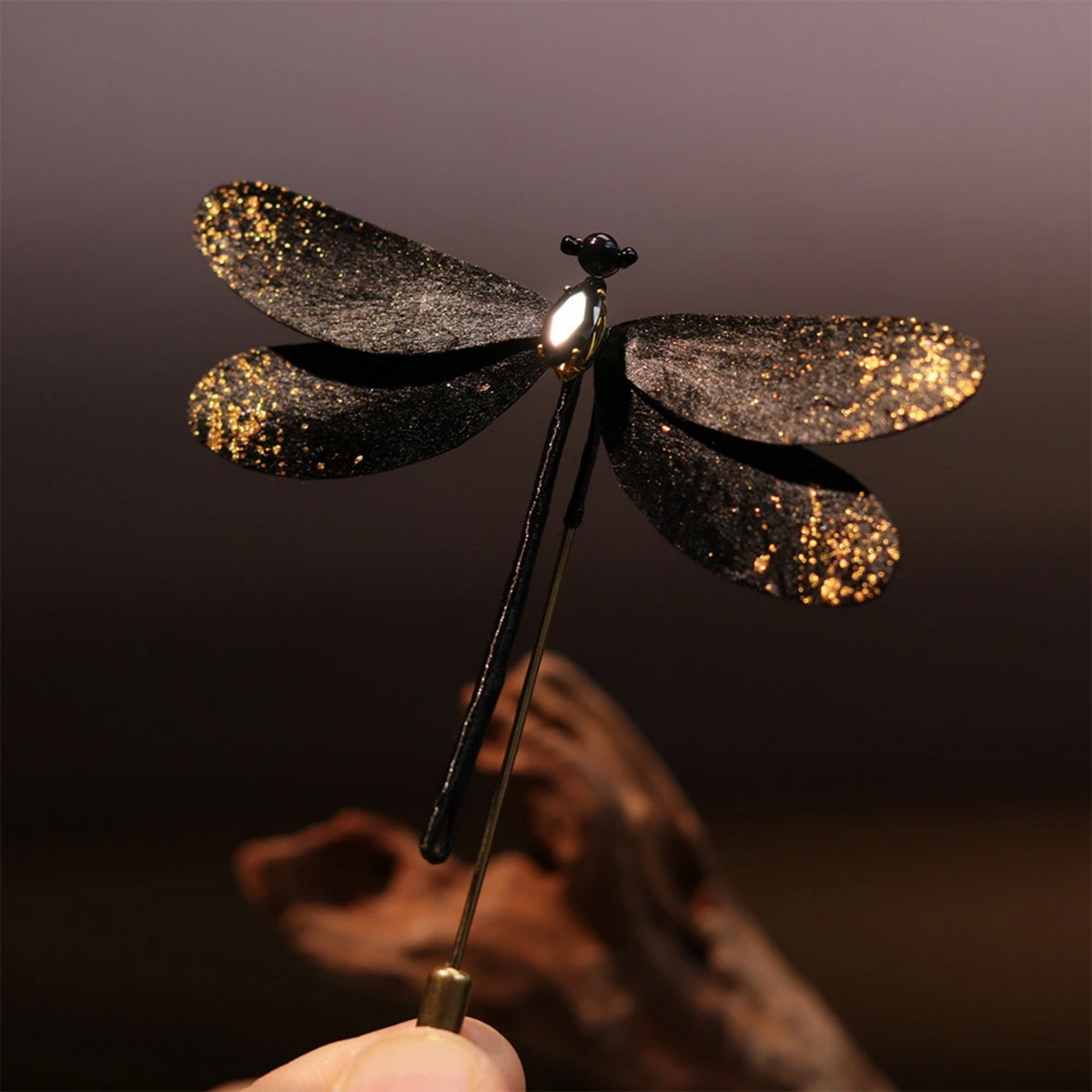Handmade Dragonfly Brooch & Hairpiece – Silk Thread Ronghua Jewelry Inspired by Dragonflies, Nature & Summer Light