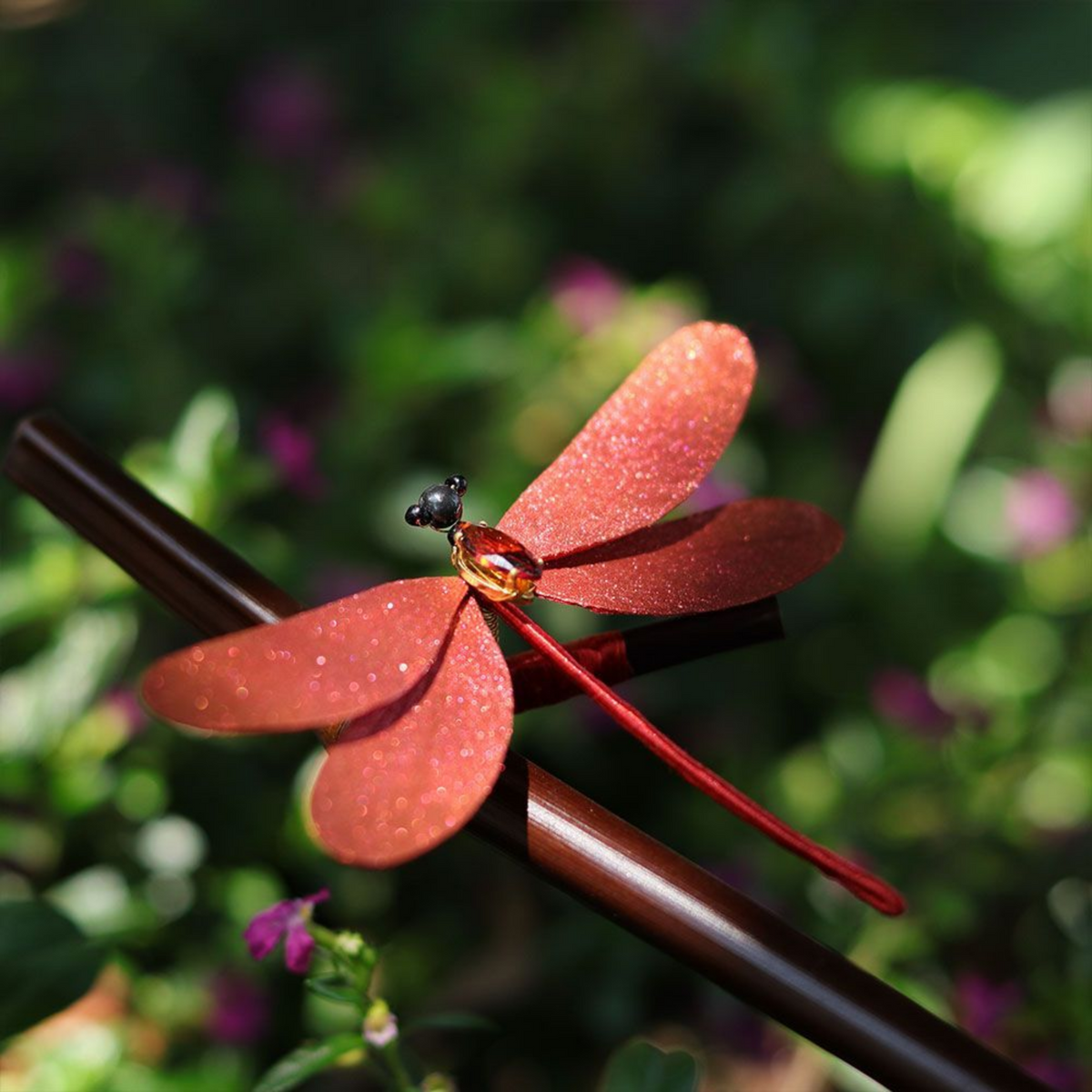 Handmade Dragonfly Brooch & Hairpiece – Silk Thread Ronghua Jewelry Inspired by Dragonflies, Nature & Summer Light