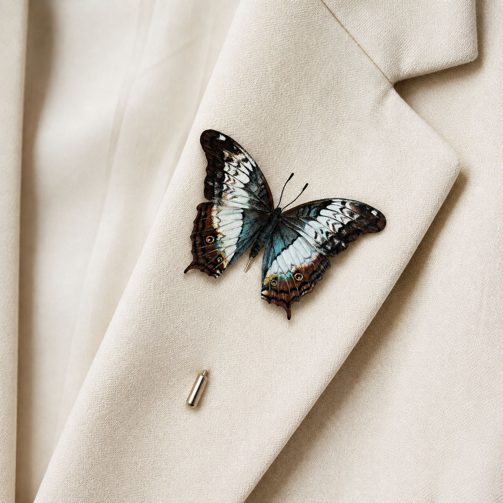 Handmade Swallowtail Butterfly Brooch – Silk Thread Ronghua Jewelry Inspired by the Colors & Patterns of Butterfly Wings, Nature Inspired Wearable Art Gift
