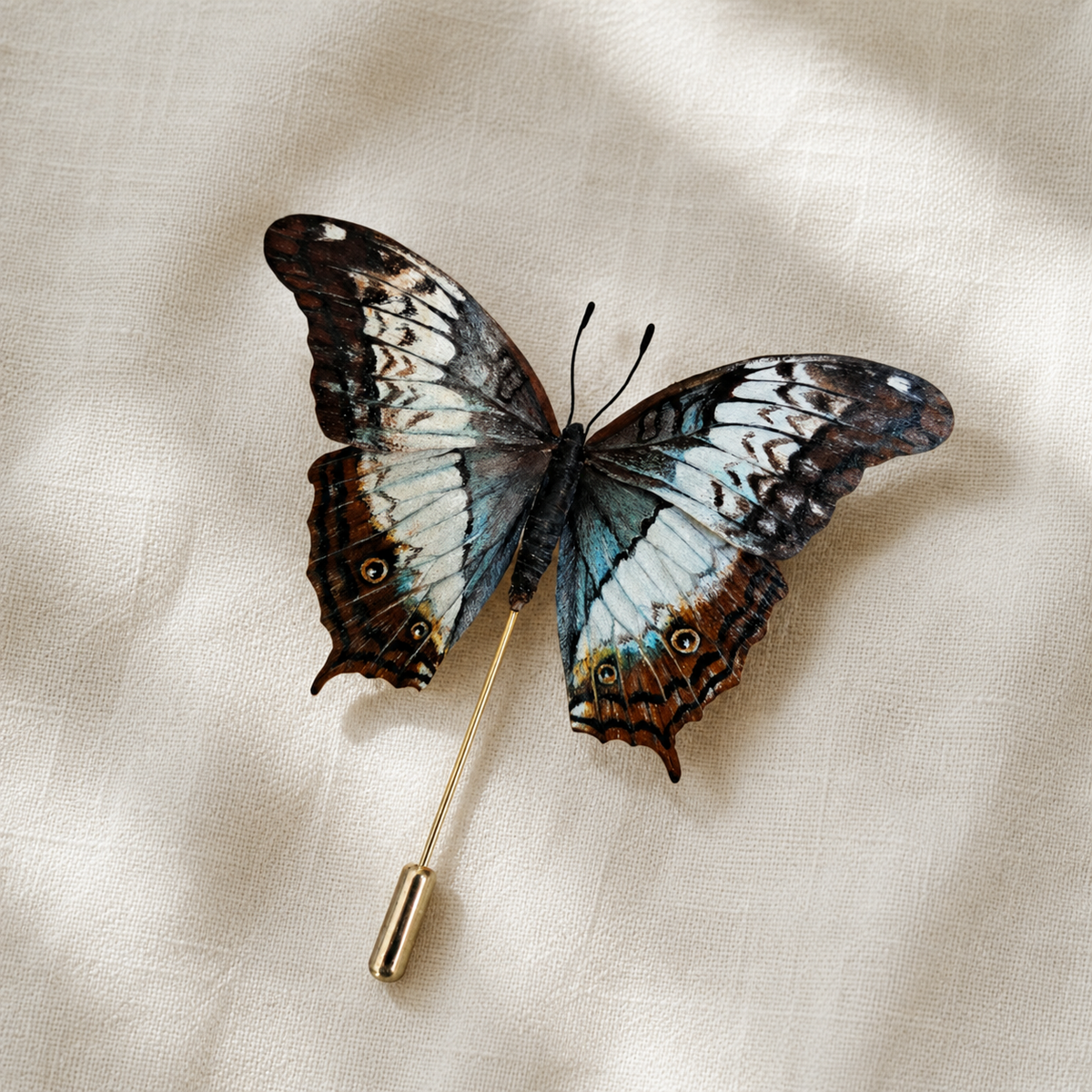 Handmade Swallowtail Butterfly Brooch – Silk Thread Ronghua Jewelry Inspired by the Colors & Patterns of Butterfly Wings, Nature Inspired Wearable Art Gift