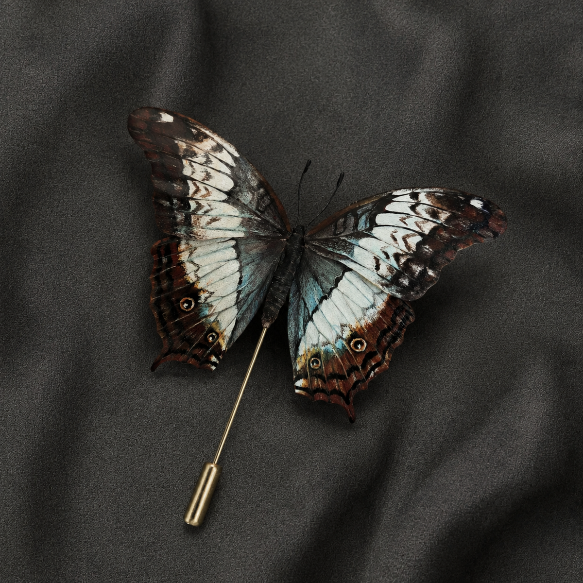 Handmade Swallowtail Butterfly Brooch – Silk Thread Ronghua Jewelry Inspired by the Colors & Patterns of Butterfly Wings, Nature Inspired Wearable Art Gift