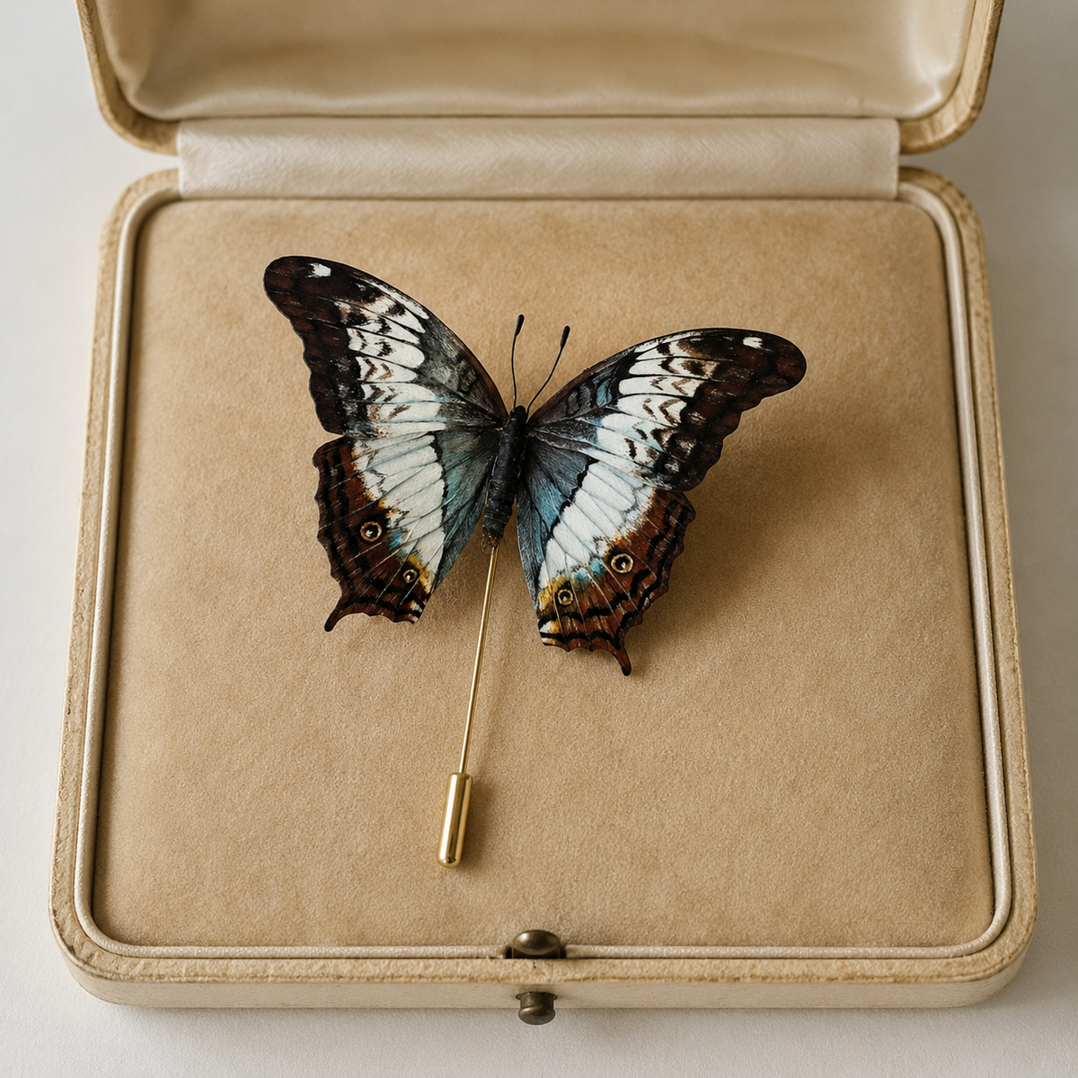 Handmade Swallowtail Butterfly Brooch – Silk Thread Ronghua Jewelry Inspired by the Colors & Patterns of Butterfly Wings, Nature Inspired Wearable Art Gift
